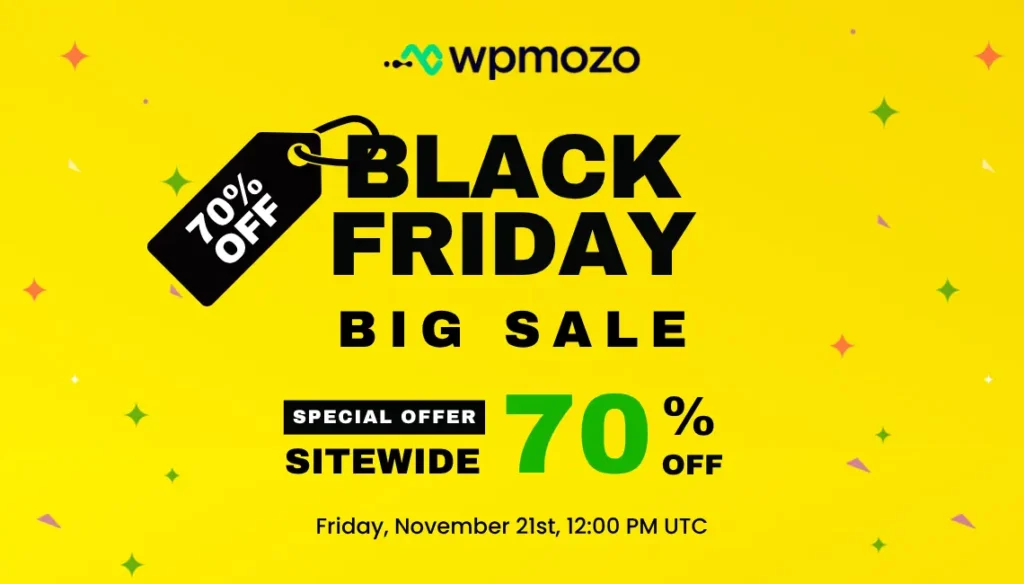 WPMozo Black Friday and Cyber Monday Sale 2025