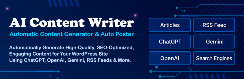 AI Content Writer Banner
